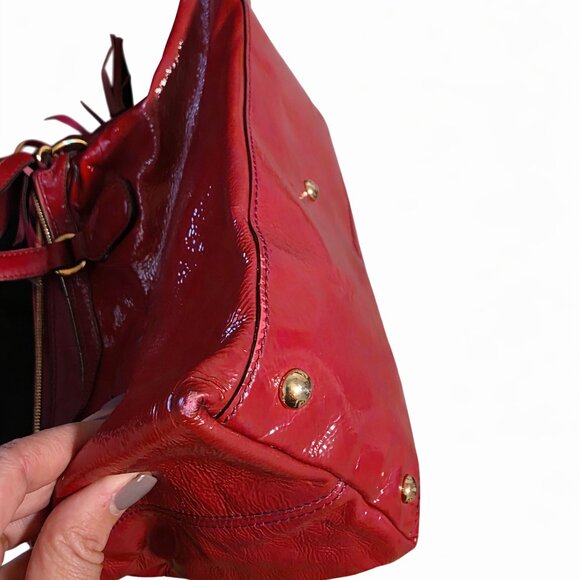 Authentic Gucci Soho Patent Leather Tote – Hot Pink - Picture 4 of 7